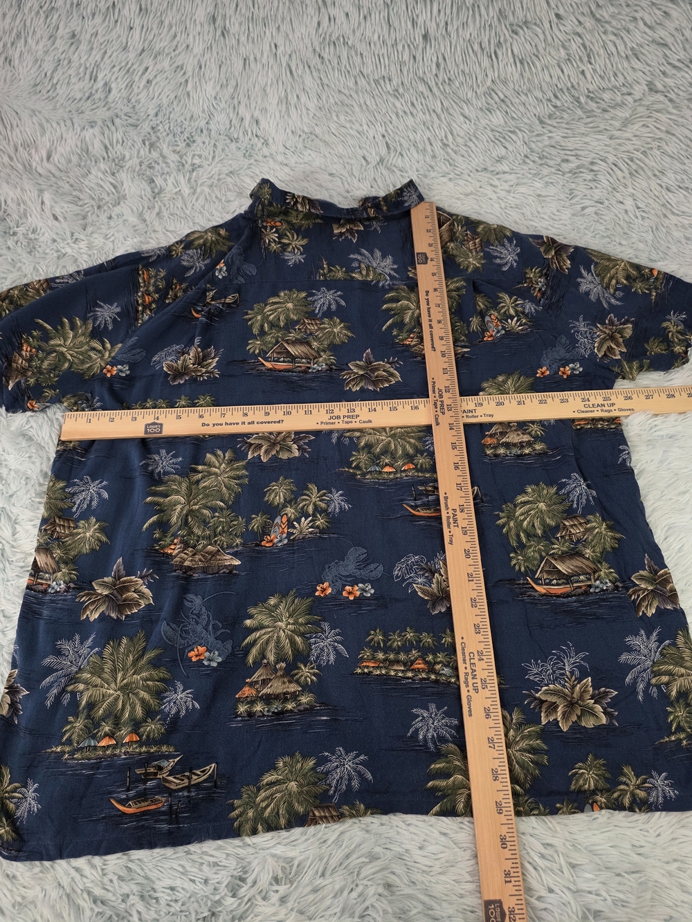 2 Batik Bay Men’s Tropical Hawaiian Button Down Shirt Palm Tree Size XXL - Picture 6 of 16